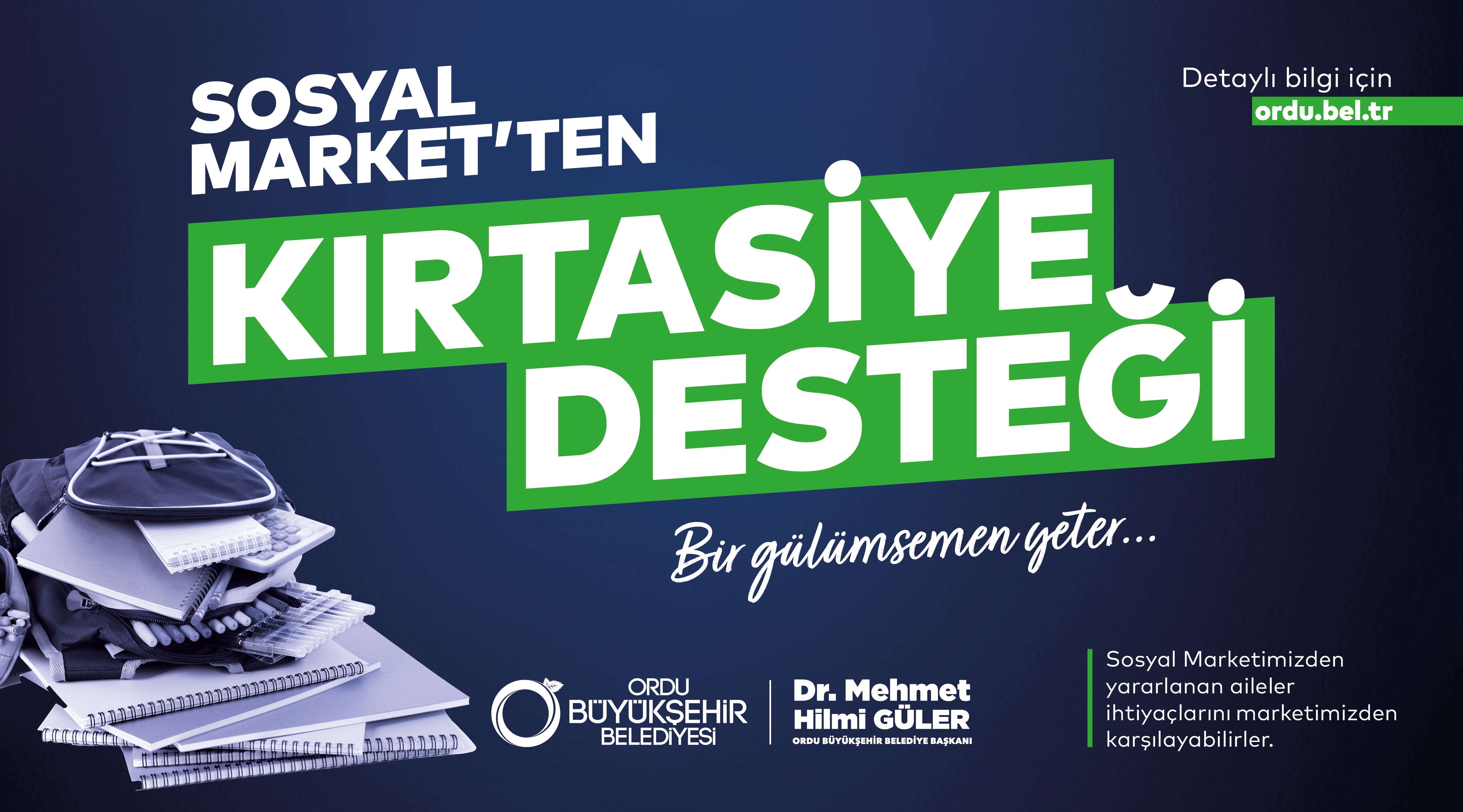 BÜYÜKŞEHİR’DEN ÖĞRENCİLERE SOSYAL MARKET DESTEĞİ